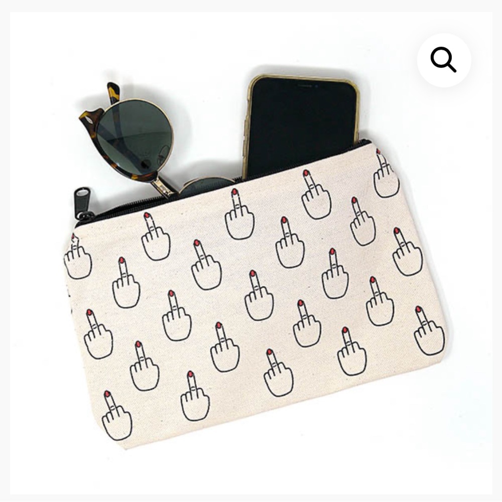 Unblushing Middle Finger Zipper Pouch